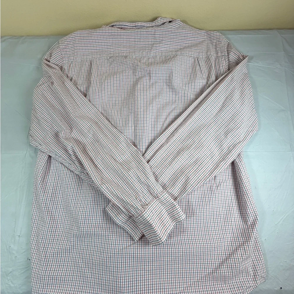 J. Crew Men's White, Red, and‎ Blue Plaid Shirt